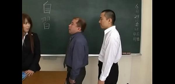  Megu Ayase Lovely Asian teacher gets